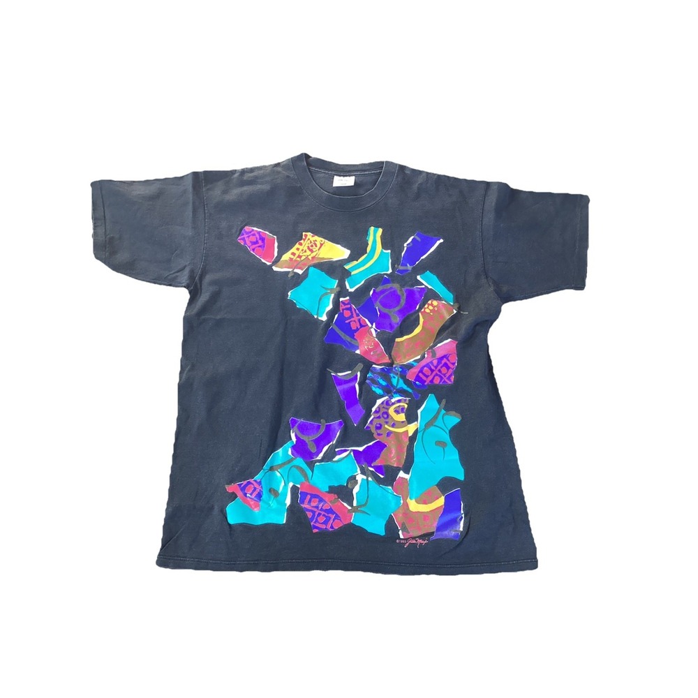 Vintage Gilda Marx Neon Art T Shirt Mens XL 23x29.5 Black 1993 Single Stitch